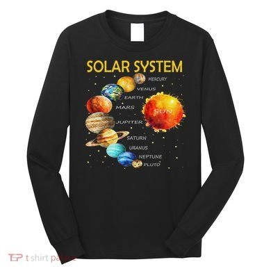 Cute Planets Of The Solar System  Long Sleeve Shirt
