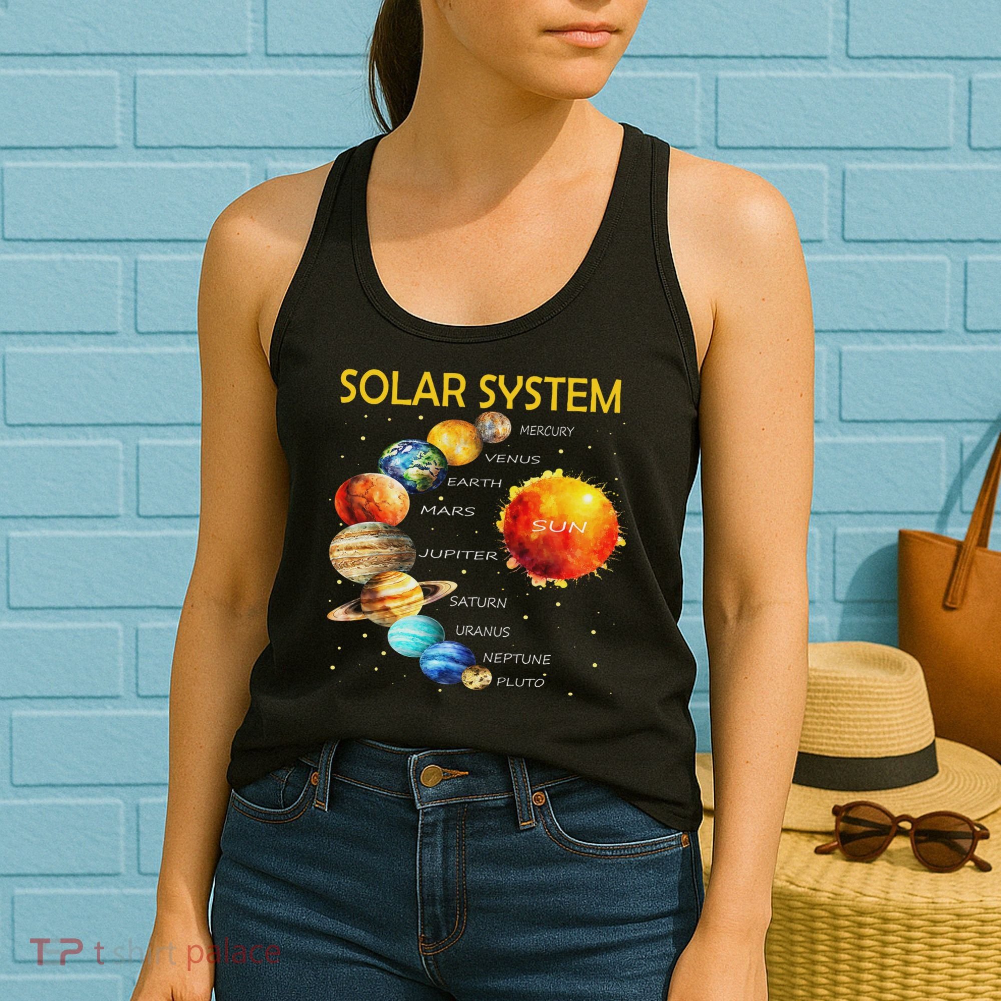 Cute Planets Of The Solar System  Women's Tank Top