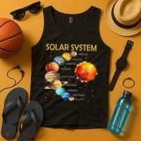 Cute Planets Of The Solar System  Tank Top thumb 4
