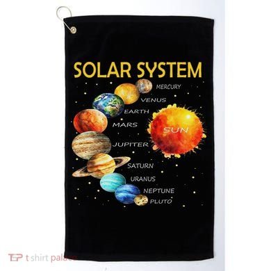 Cute Planets Of The Solar System  Golf Towel
