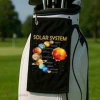 Cute Planets Of The Solar System  Golf Towel thumb 2