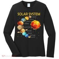 Cute Planets Of The Solar System  Women's Long Sleeve Shirt thumb 0