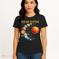 Cute Planets Of The Solar System  Women's T-Shirt thumb 4