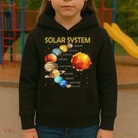 Cute Planets Of The Solar System  Kids Hoodie thumb 3