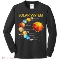 Cute Planets Of The Solar System  Kids Long Sleeve Shirt thumb 0