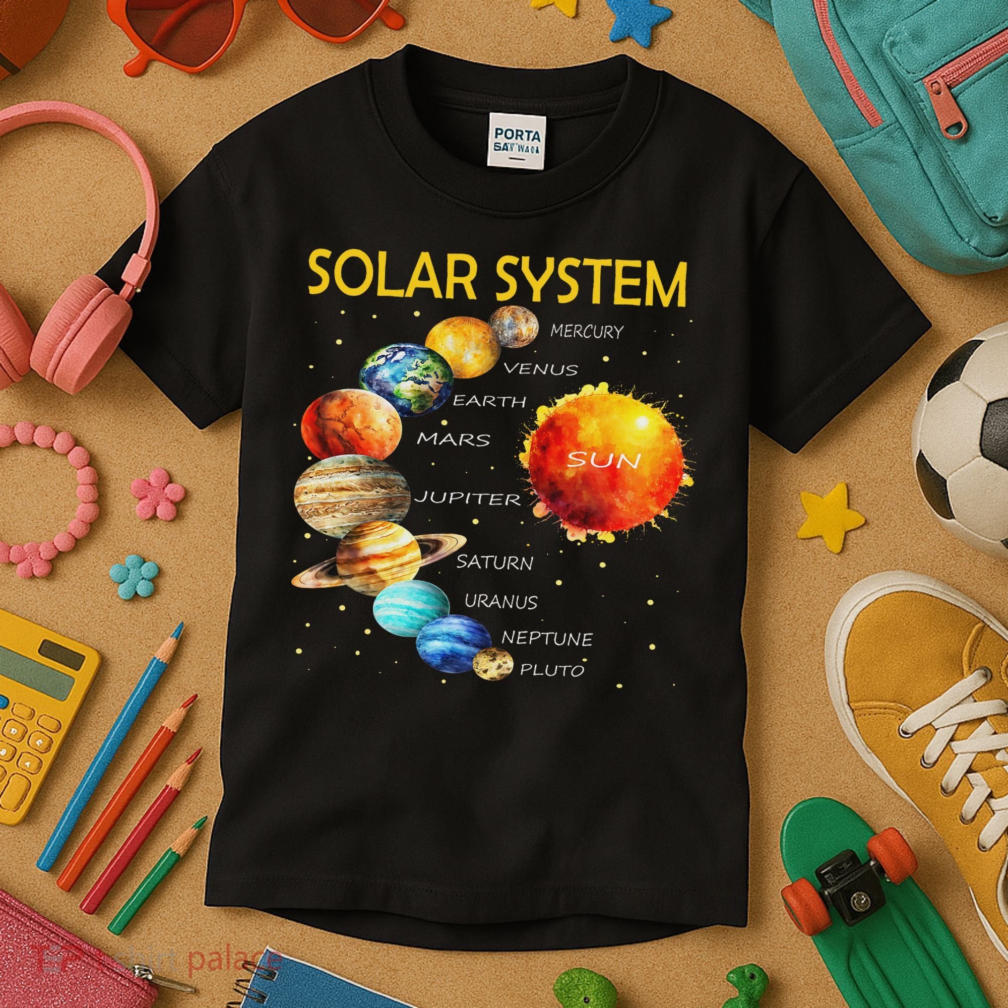 Cute Planets Of The Solar System  Kids T-Shirt