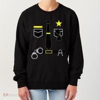 Cool Police Officer Costume Cop Policeman Women's Sweatshirt thumb 0