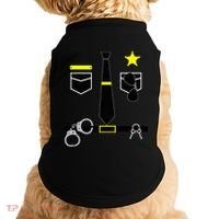 Cool Police Officer Costume Cop Policeman Doggie Tank thumb 0