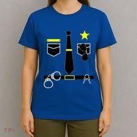 Cool Police Officer Costume Cop Policeman T-Shirt thumb 4