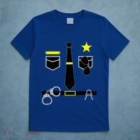 Cool Police Officer Costume Cop Policeman T-Shirt thumb 5
