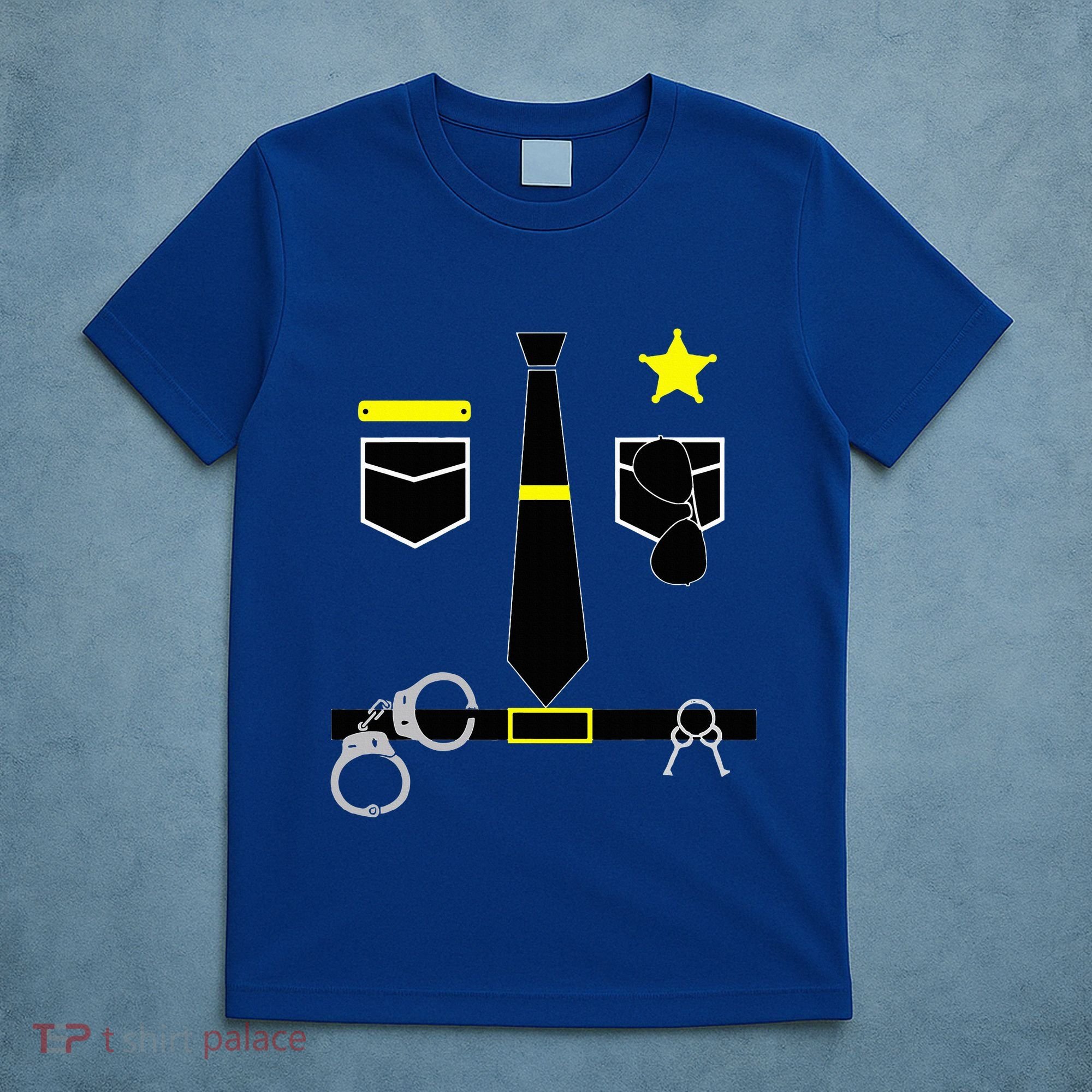 Cool Police Officer Costume Cop Policeman T-Shirt