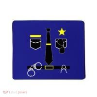 Cool Police Officer Costume Cop Policeman Mousepad thumb 0