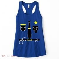Cool Police Officer Costume Cop Policeman Women's Tank Top thumb 0
