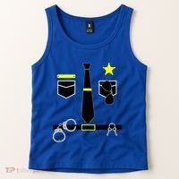 Cool Police Officer Costume Cop Policeman Tank Top thumb 2