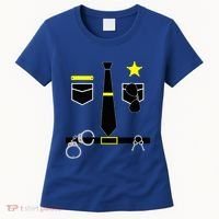 Cool Police Officer Costume Cop Policeman Women's T-Shirt thumb 0