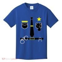 Cool Police Officer Costume Cop Policeman Kids T-Shirt thumb 0