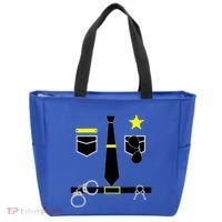 Cool Police Officer Costume Cop Policeman Tote Bag thumb 0