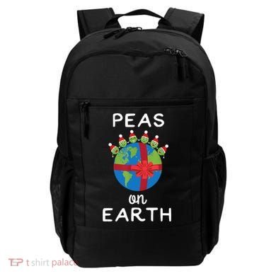 Christmas Peas On Earth World Peace Pea Design TShirt Backpack