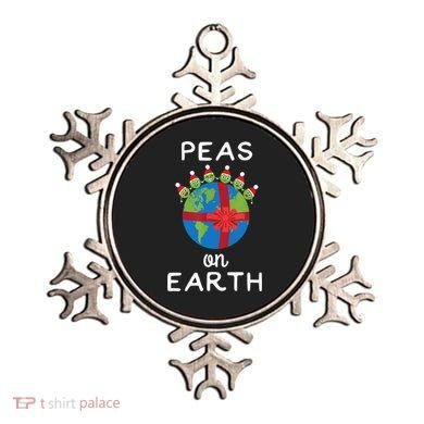 Christmas Peas On Earth World Peace Pea Design TShirt Ornament