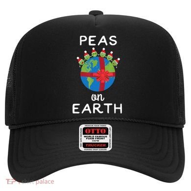 Christmas Peas On Earth World Peace Pea Design TShirt Hat