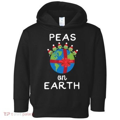 Christmas Peas On Earth World Peace Pea Design TShirt Toddler Hoodie