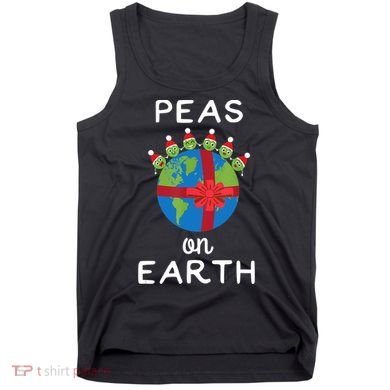Christmas Peas On Earth World Peace Pea Design TShirt Tank Top