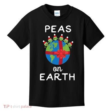 Christmas Peas On Earth World Peace Pea Design TShirt Kids T-Shirt