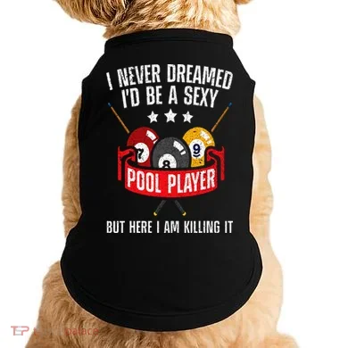 Cool Pool Player Design For  Pool Billiards Player Doggie Tank