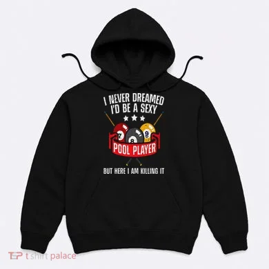 Cool Pool Player Design For  Pool Billiards Player Hoodie