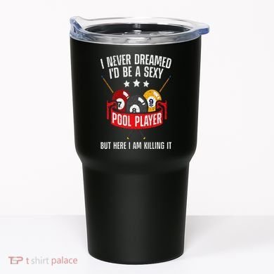 Cool Pool Player Design For  Pool Billiards Player Tumbler