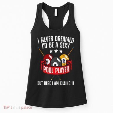 Cool Pool Player Design For  Pool Billiards Player Women's Tank Top