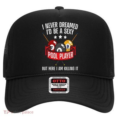 Cool Pool Player Design For  Pool Billiards Player Hat