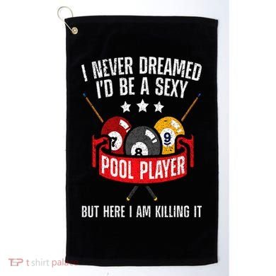 Cool Pool Player Design For  Pool Billiards Player Golf Towel