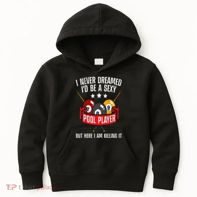 Cool Pool Player Design For Pool Billiards Player Kids Hoodie