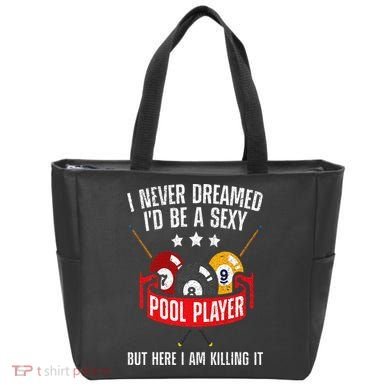 Cool Pool Player Design For  Pool Billiards Player Tote Bag