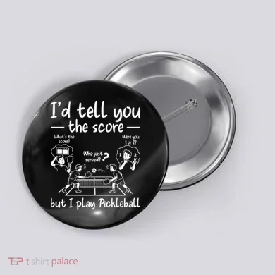 Confused Pickleball Player Funny Pickleball Button