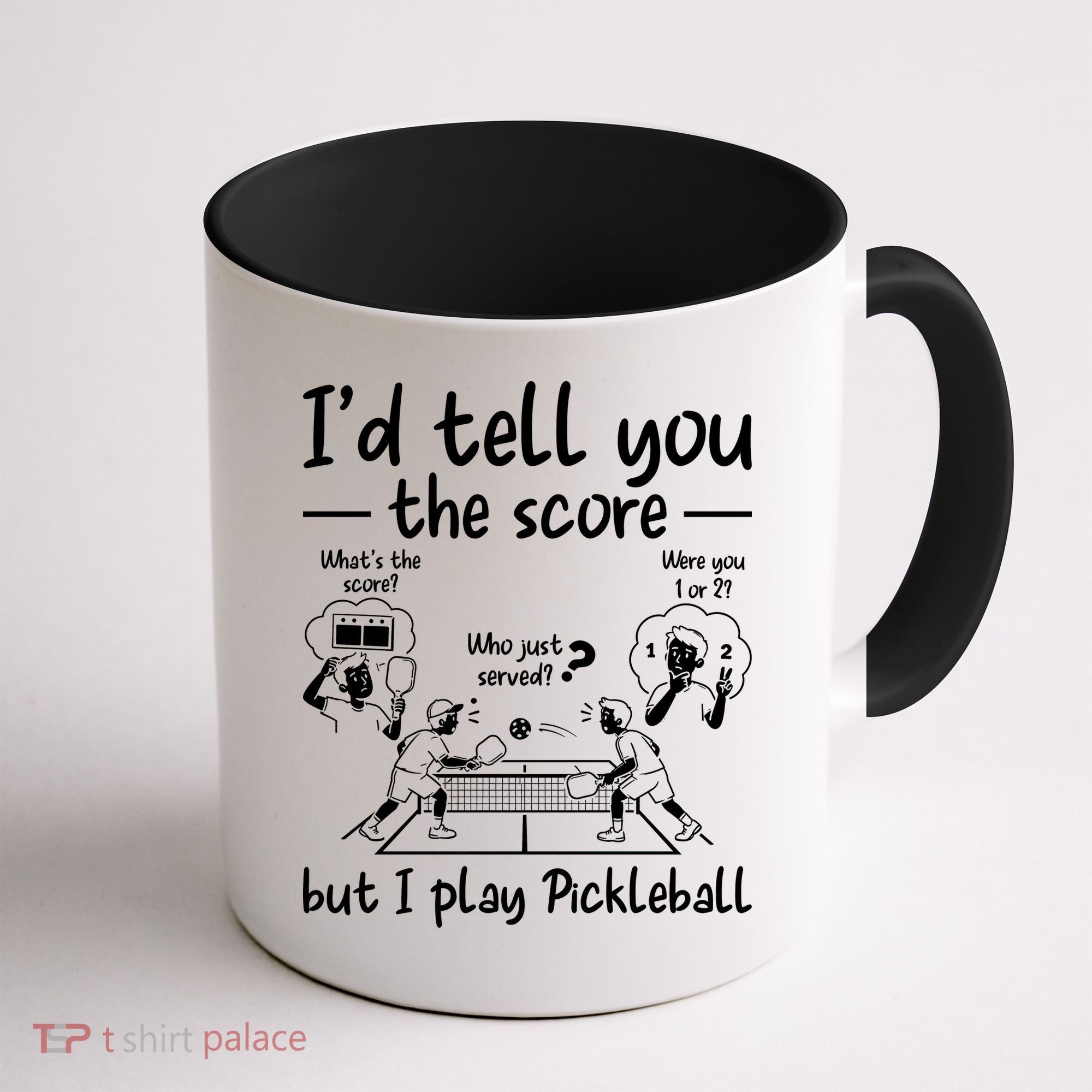 Confused Pickleball Player Funny Pickleball Coffee Mug