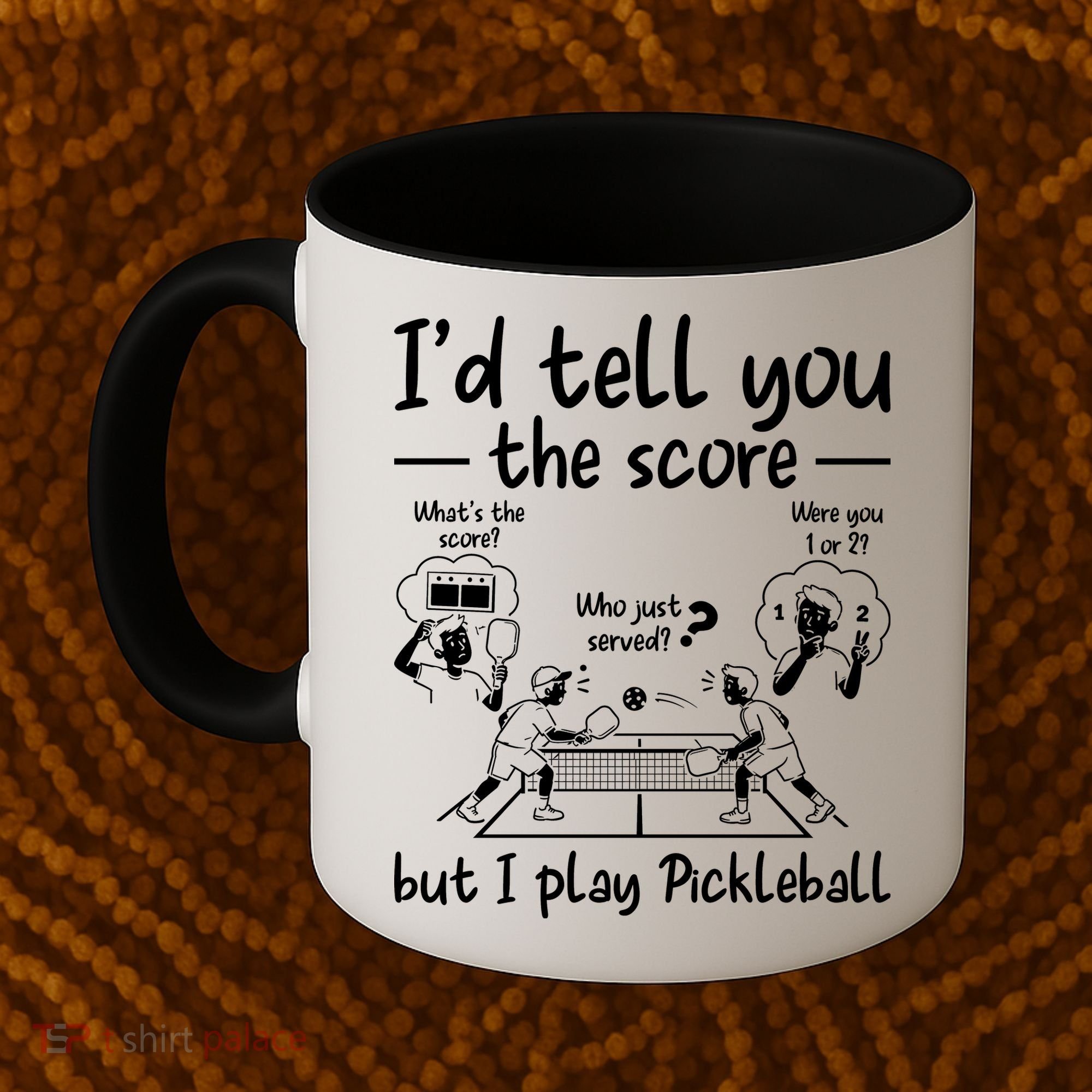 Confused Pickleball Player Funny Pickleball Coffee Mug