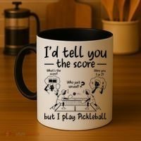 Confused Pickleball Player Funny Pickleball Coffee Mug thumb 4