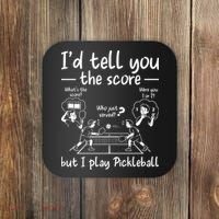 Confused Pickleball Player Funny Pickleball Coaster thumb 0