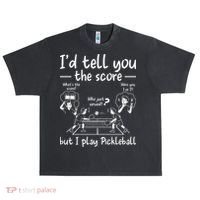 Confused Pickleball Player Funny Pickleball Urban Oversized Heavyweight T-Shirt thumb 0