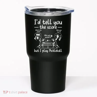 Confused Pickleball Player Funny Pickleball Tumbler