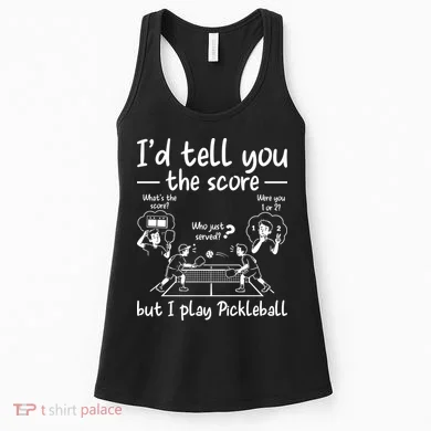 Confused Pickleball Player Funny Pickleball Women's Tank Top