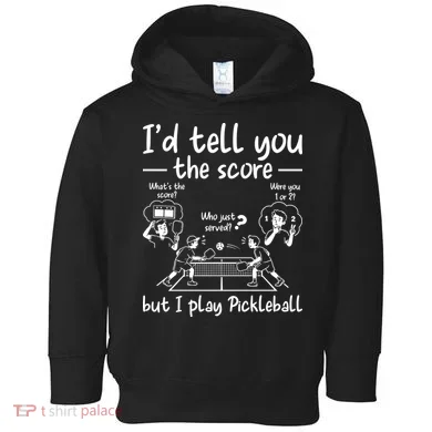 Confused Pickleball Player Funny Pickleball Toddler Hoodie