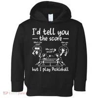 Confused Pickleball Player Funny Pickleball Toddler Hoodie thumb 0