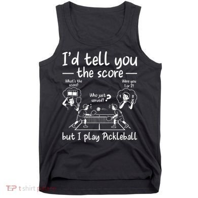 Confused Pickleball Player Funny Pickleball Tank Top