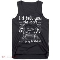 Confused Pickleball Player Funny Pickleball Tank Top thumb 0