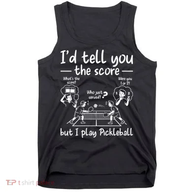 Confused Pickleball Player Funny Pickleball Tank Top