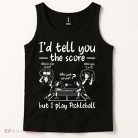 Confused Pickleball Player Funny Pickleball Tank Top thumb 2