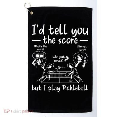 Confused Pickleball Player Funny Pickleball Golf Towel